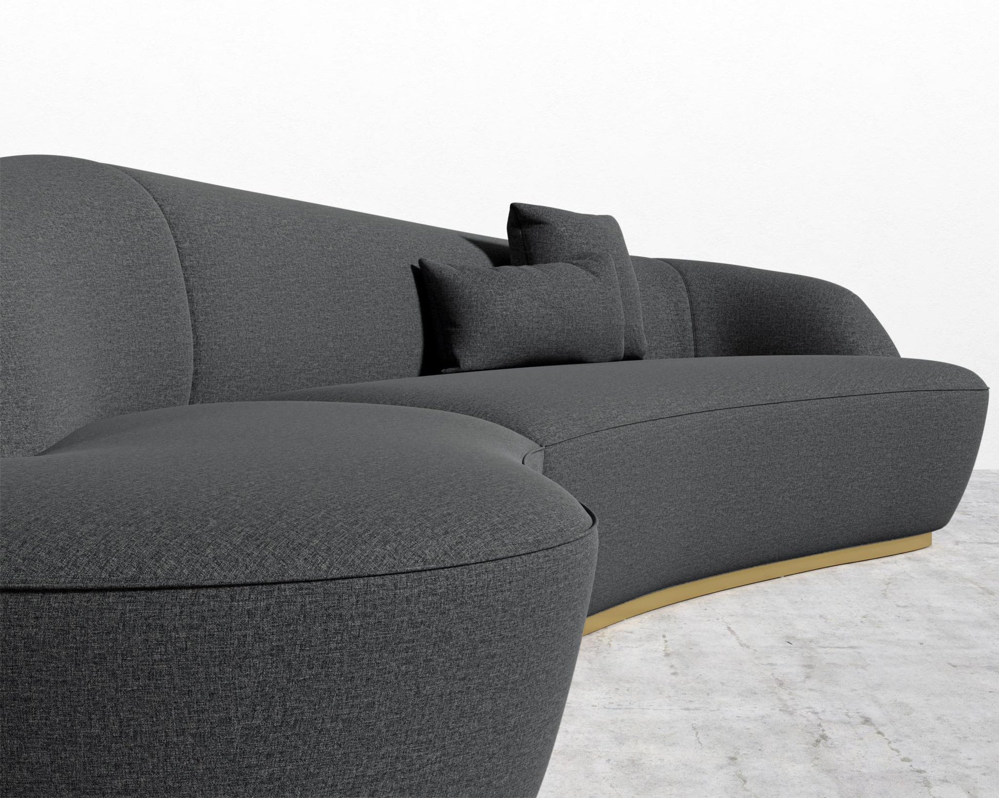 Reya Curved Sectional - Modern Felt - Stockholm