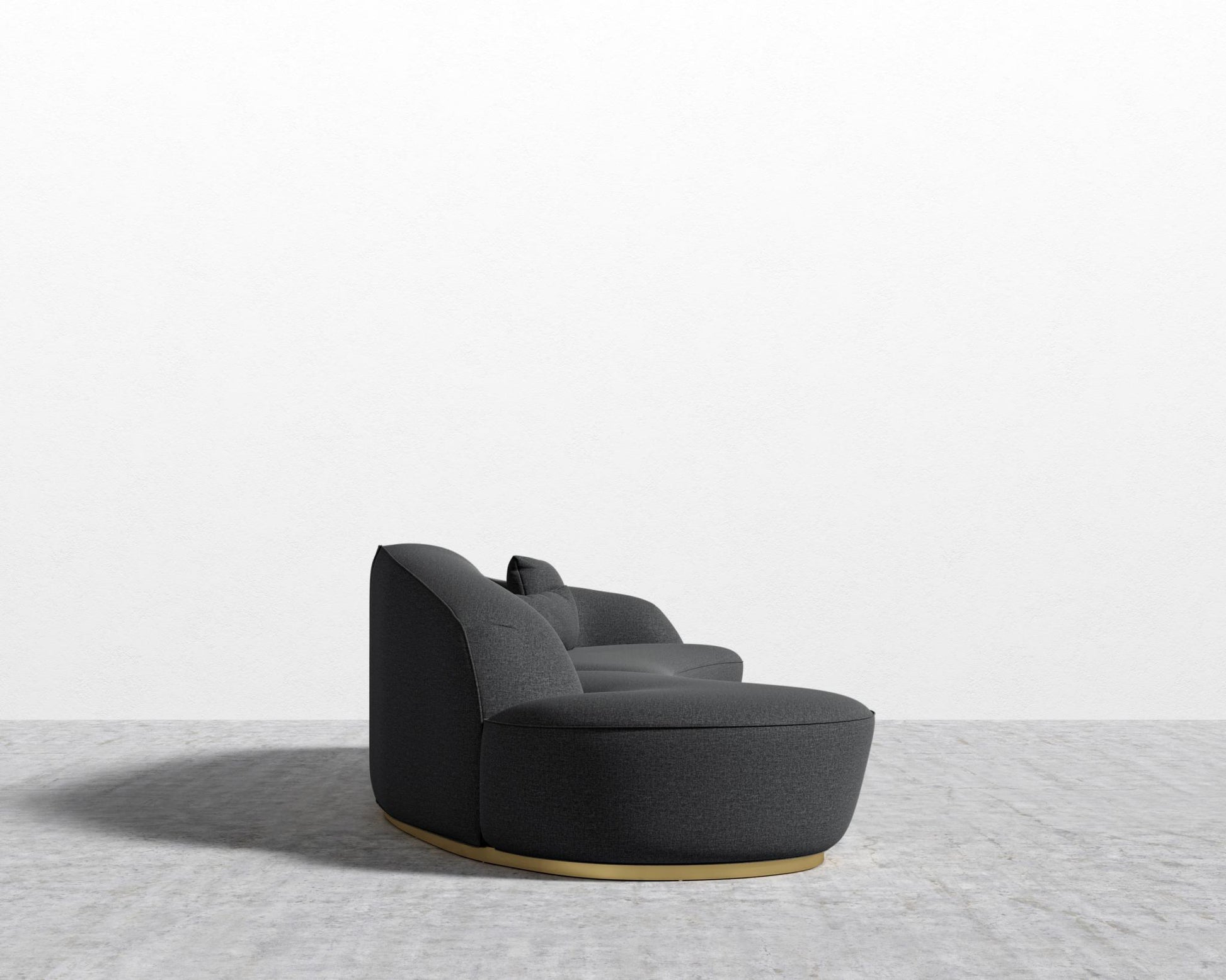 Reya Curved Sectional - Modern Felt - Stockholm