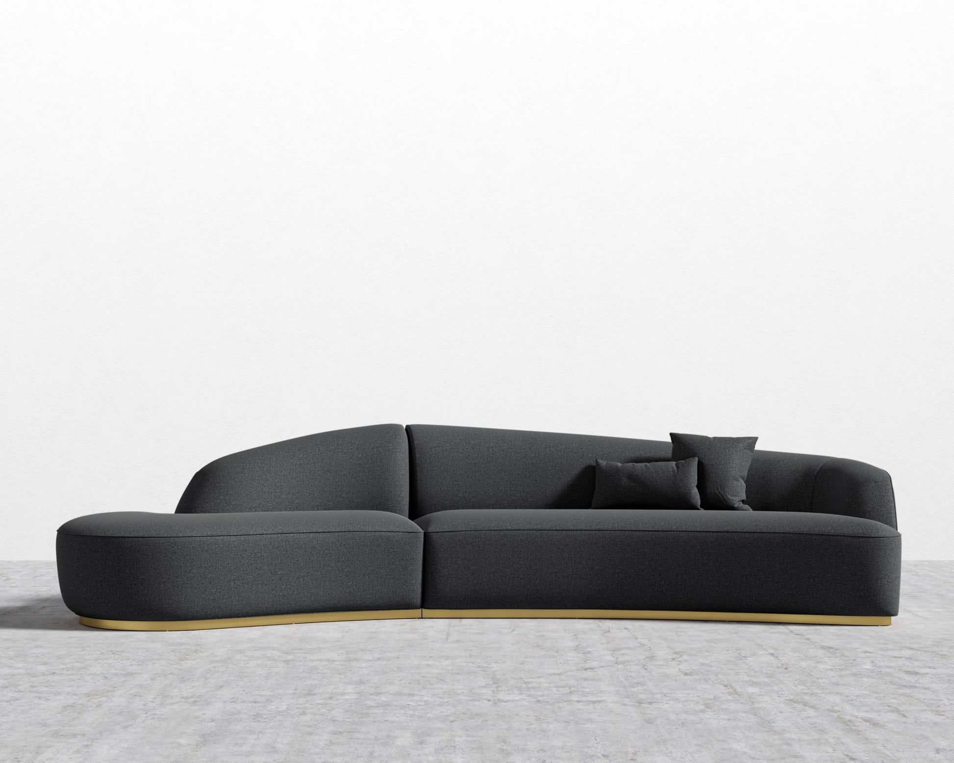 Reya Curved Sectional - Modern Felt - Stockholm