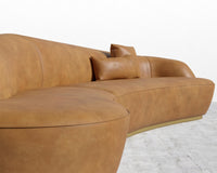 Reya Curved Sectional - Trento Microfiber leather - Trento Morocco