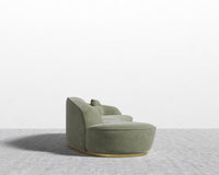 Reya Curved Sectional - Venice Vegan Suede - Sage