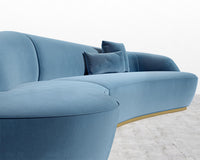 Reya Curved Sectional - Plush Velvet - Solstice 2022