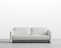 Bristol Futon - Microfiber leather - Trento Eggshell - Brass Legs