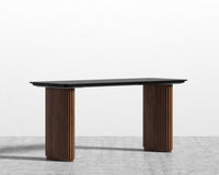 Athena Table - Walnut/ Black Marble - 63"