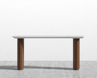 Athena Table - Walnut/White Marble - 63"