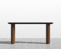 Athena Table - Walnut/ Black Marble - 63"