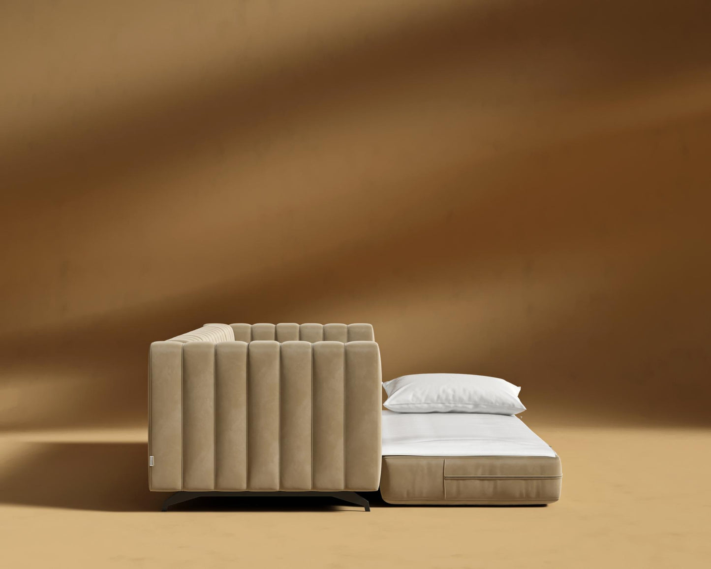 Berlin Sleeper Sofa - Plush Velvet - Dune
