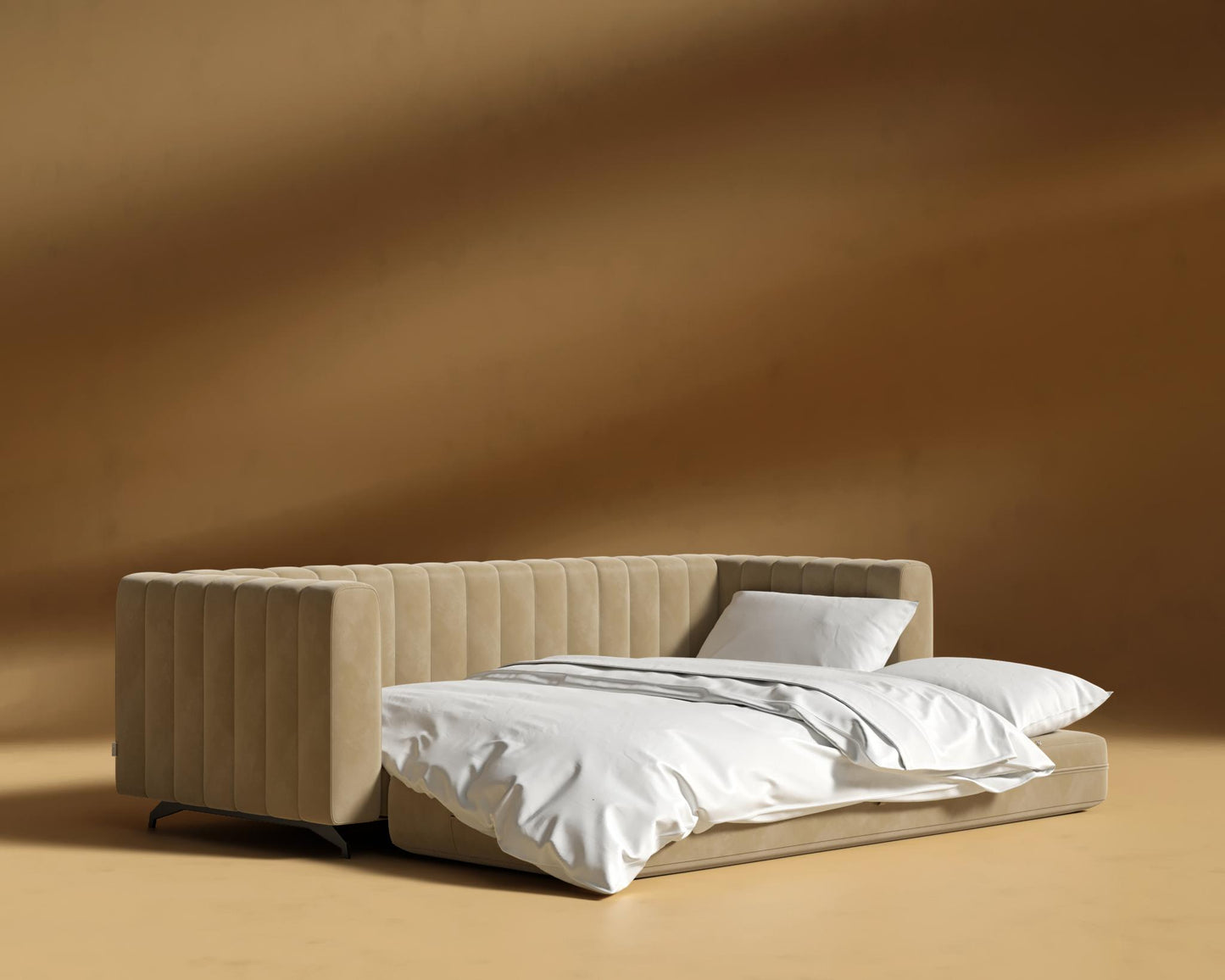 Berlin Sleeper Sofa - Plush Velvet - Dune