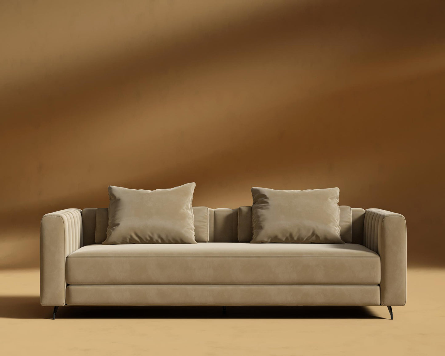 Berlin Sleeper Sofa - Plush Velvet - Dune