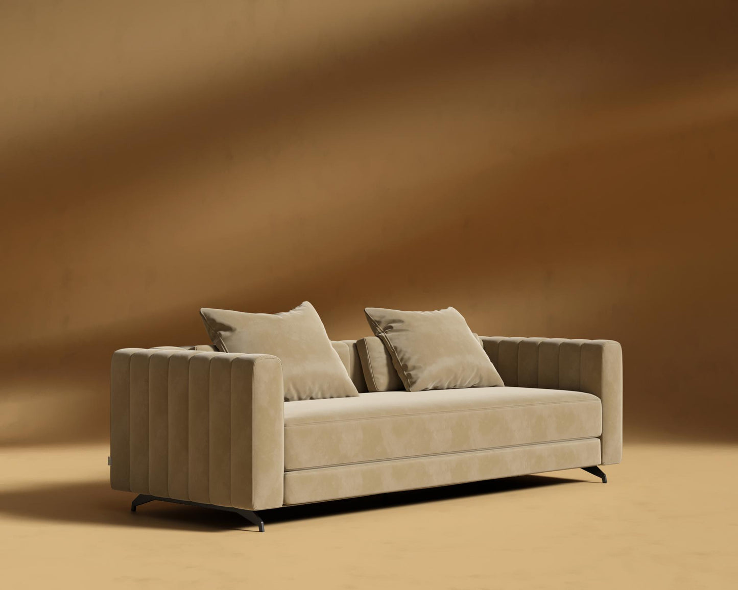 Berlin Sleeper Sofa - Plush Velvet - Dune