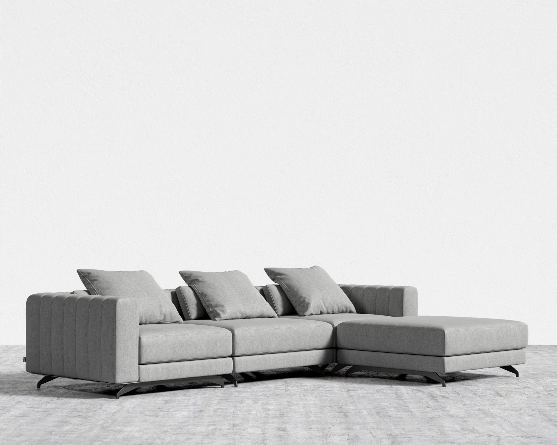 Berlin Sectional Sofa - Modern Felt - Malmo