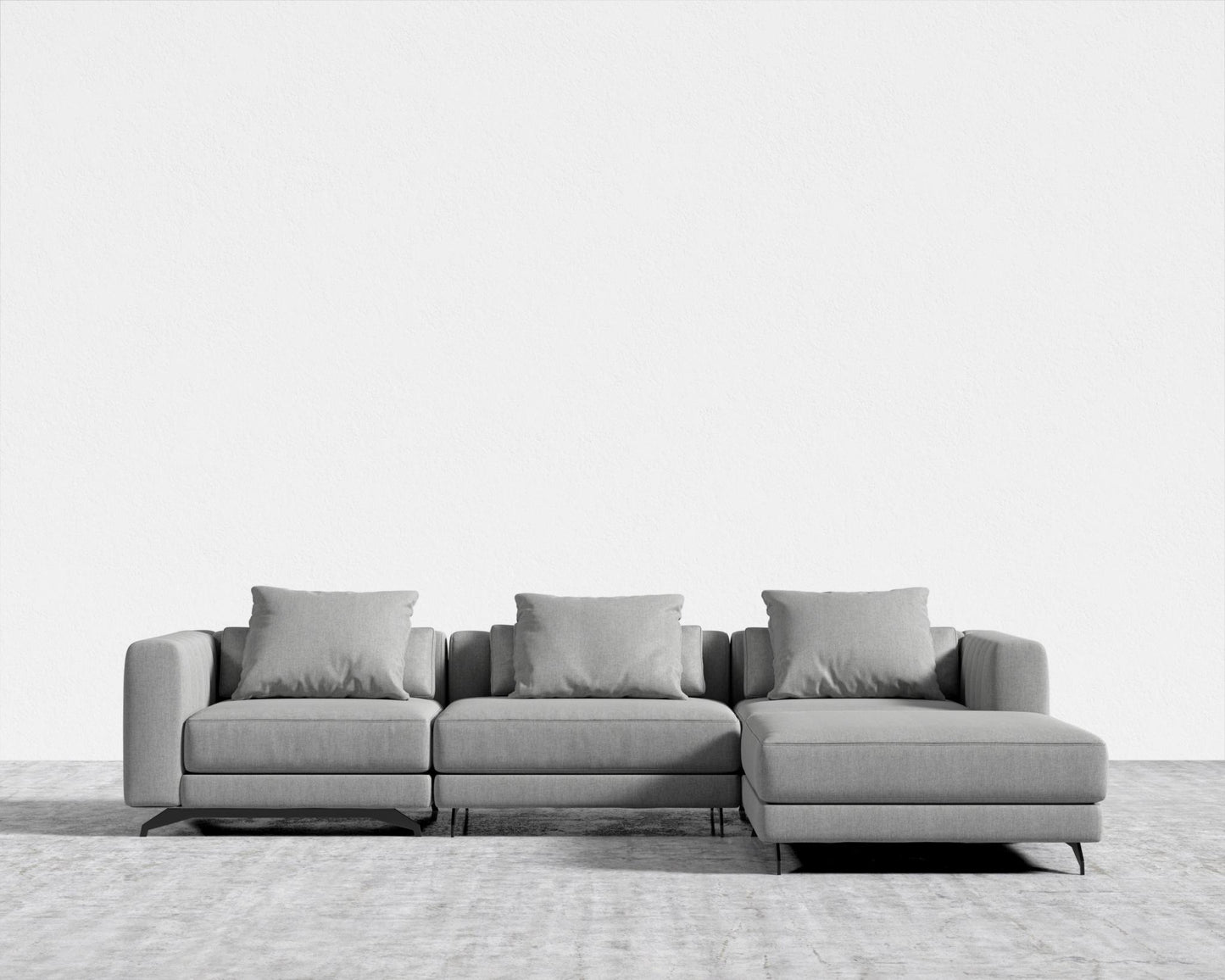 Berlin Sectional Sofa - Modern Felt - Malmo