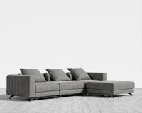 Berlin Sectional Sofa - Venice Vegan Suede - Strato