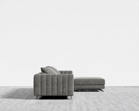 Berlin Sectional Sofa - Venice Vegan Suede - Strato