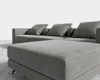Berlin Sectional Sofa - Venice Vegan Suede - Strato