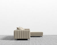 Berlin Sectional Sofa - Signature Plush Velvet - Warm Taupe