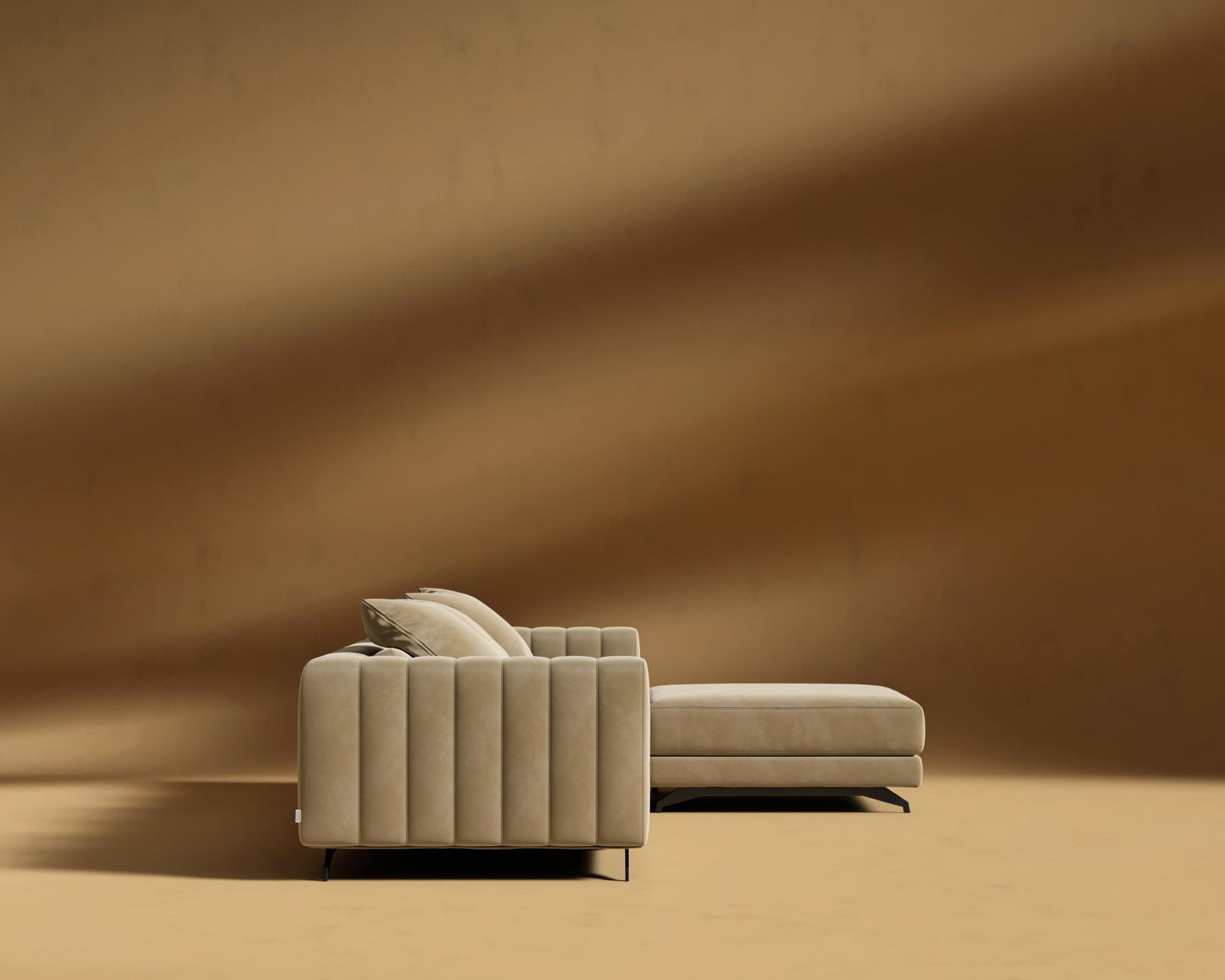 Berlin Sectional Sofa - Signature Plush Velvet - Dune