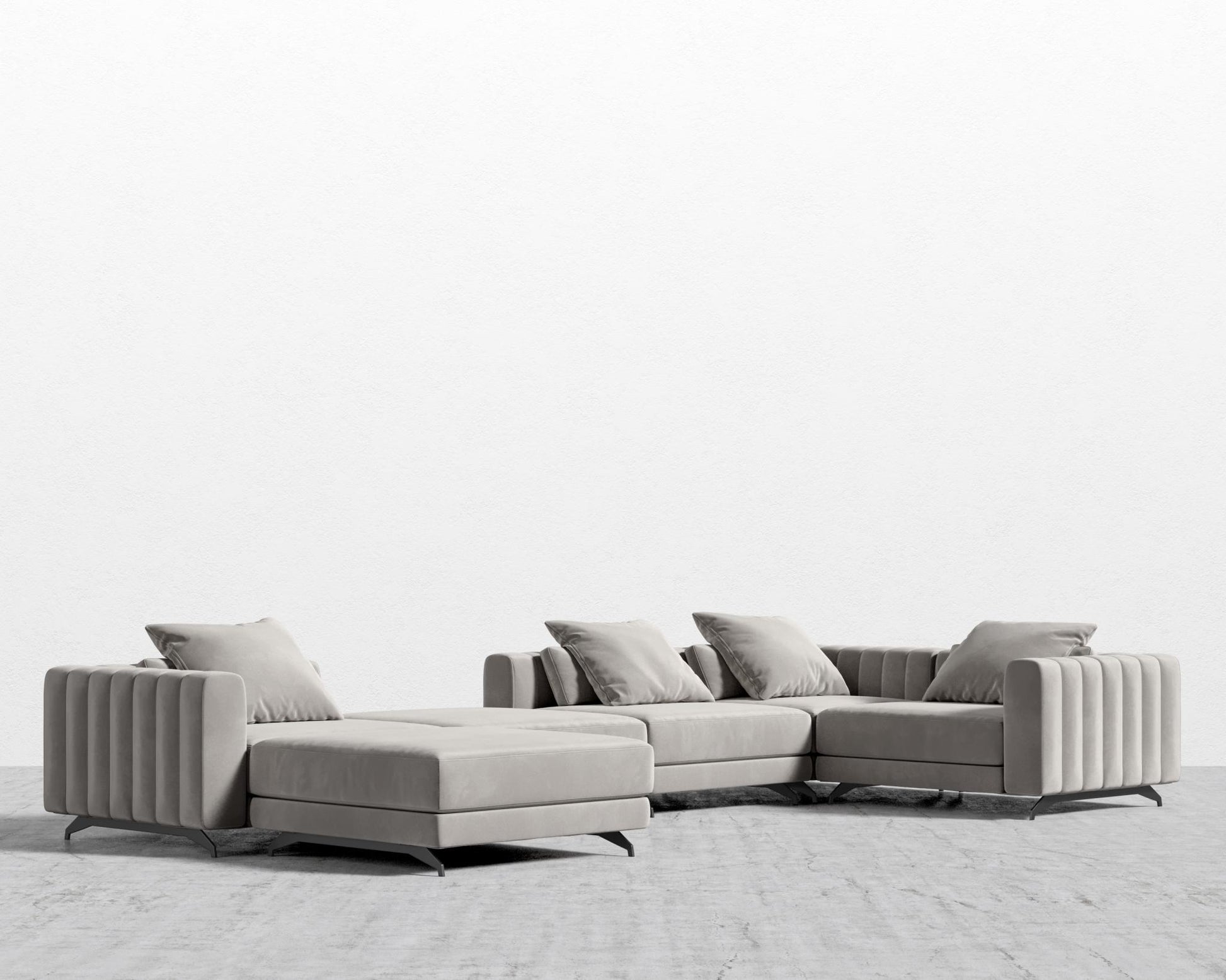 Berlin Modular Sectional - Plush Velvet - Dusk
