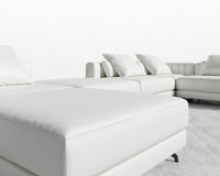 Berlin Modular Sectional - Microfiber Leather - Trento Eggshell
