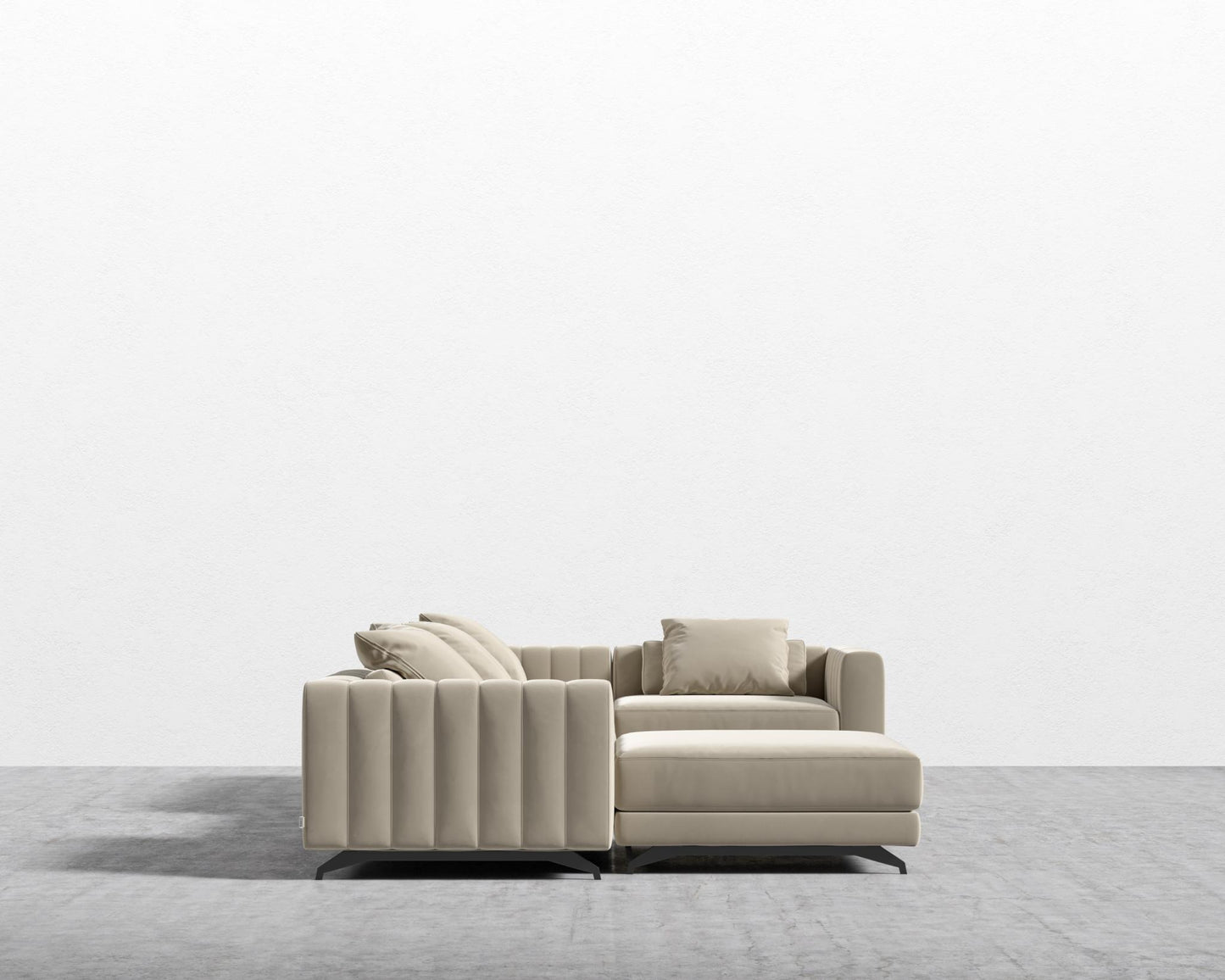 Berlin Modular Sectional - Signature Plush Velvet - Warm Taupe