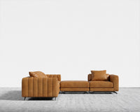 Berlin L-Sectional - Microfiber Leather - Trento Morocco