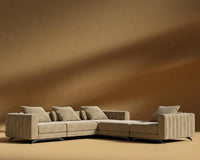Berlin L-Sectional - Signature Plush Velvet - Dune