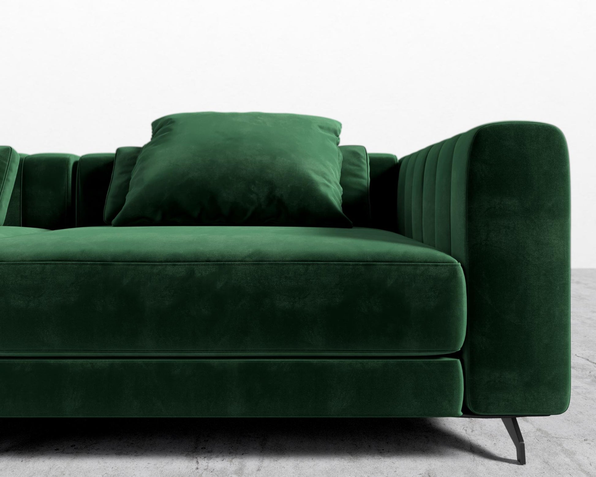Berlin Sofa - Plush Velvet - Moss