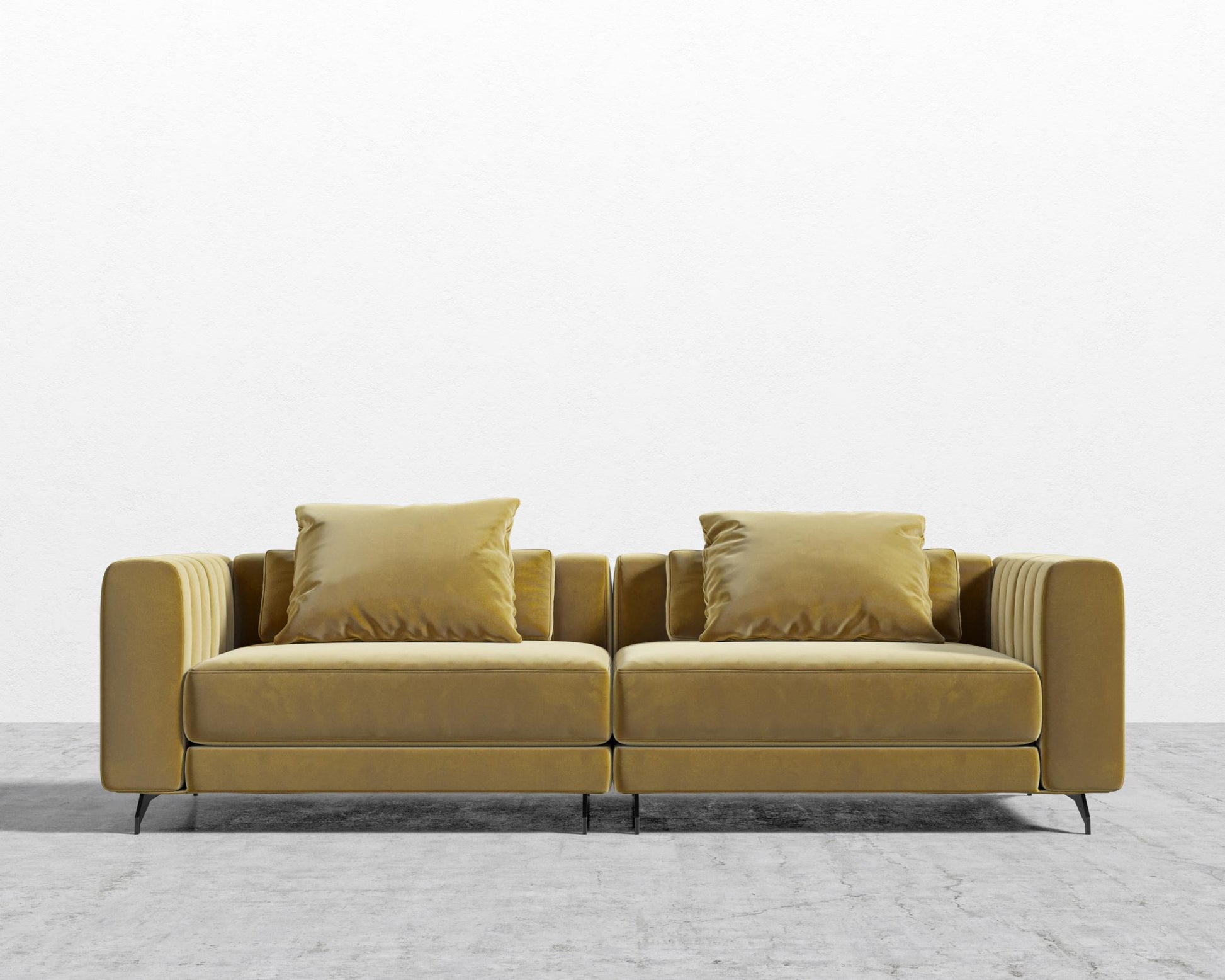 Berlin Sofa - Plush Velvet - Golden Beryl 2022