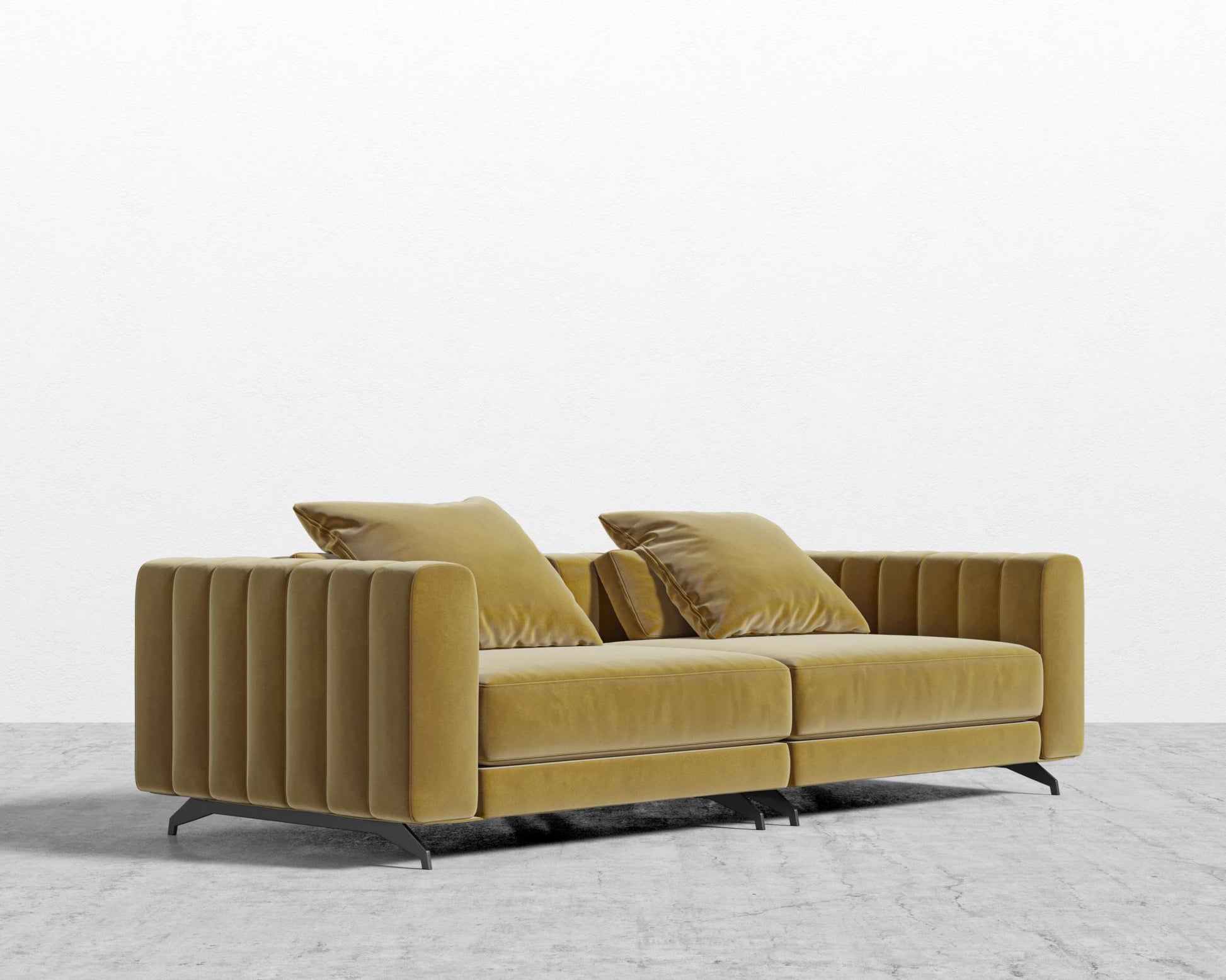 Berlin Sofa - Plush Velvet - Golden Beryl 2022