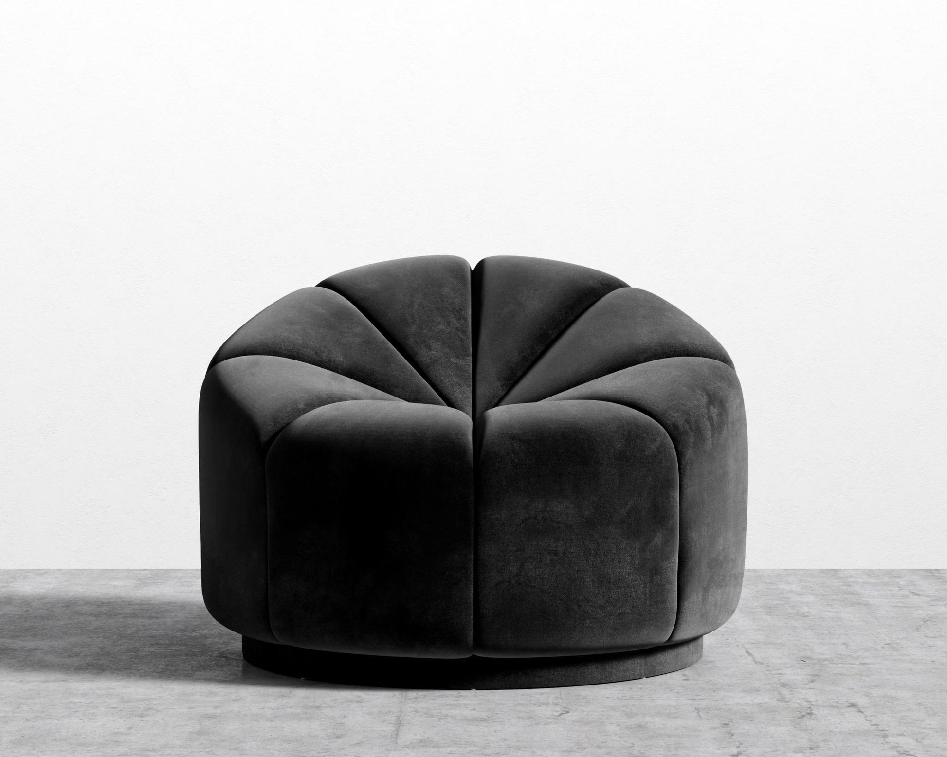 Vonn Lounge Chair - Plush Velvet - Black2022
