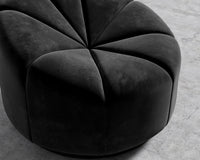 Vonn Lounge Chair - Plush Velvet - Black2022