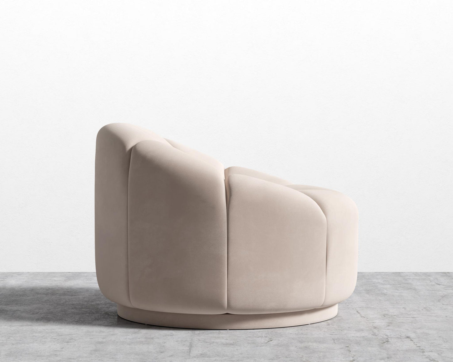 Vonn Lounge Chair - Plush Velvet - Blush