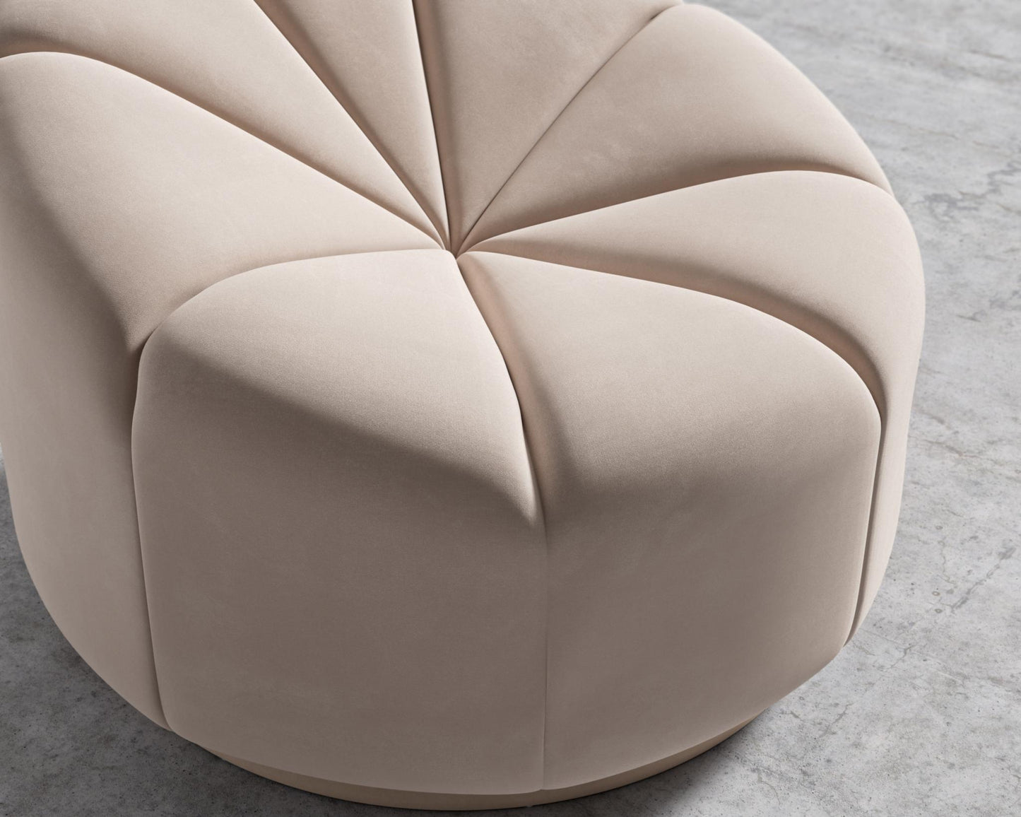 Vonn Lounge Chair - Plush Velvet - Blush