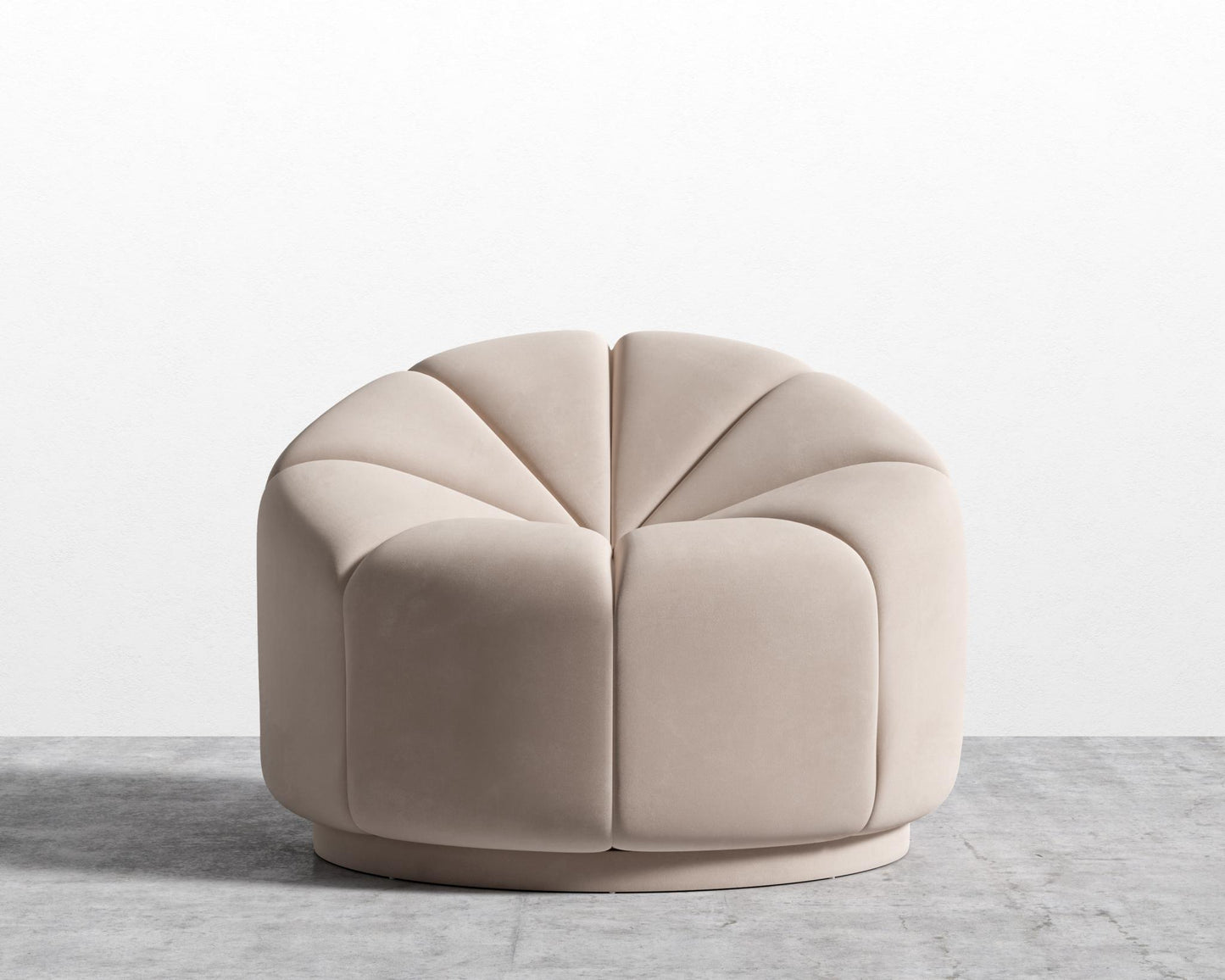 Vonn Lounge Chair - Plush Velvet - Blush