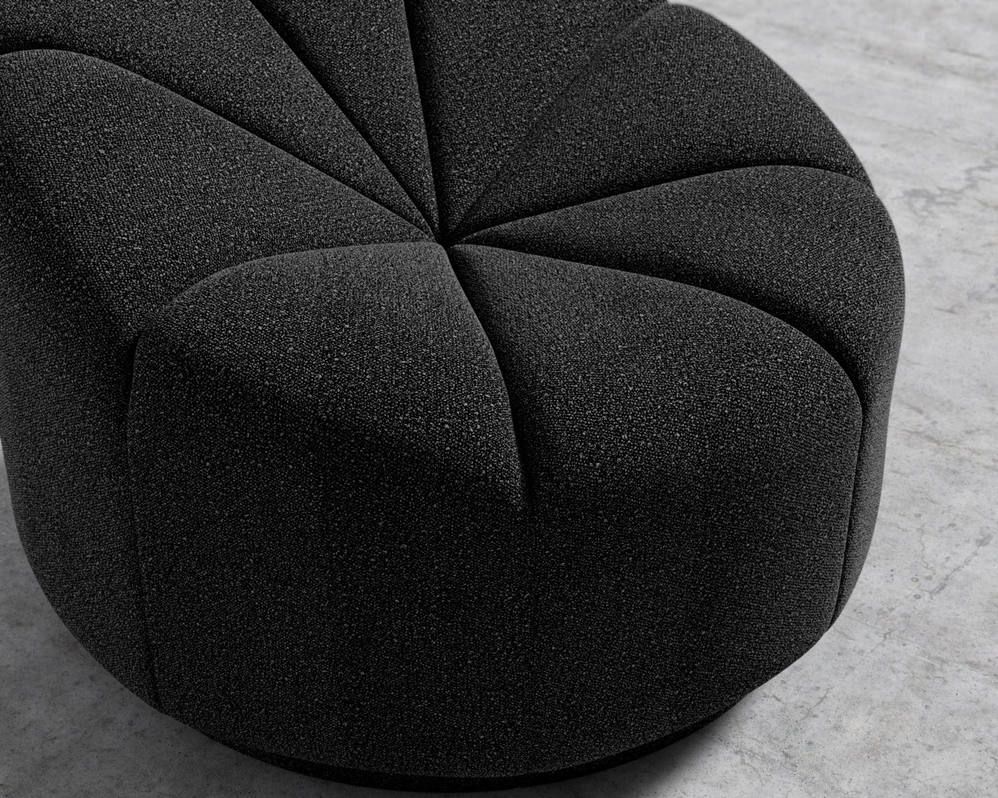 Vonn Lounge Chair - Chatou Boucle - Caviar