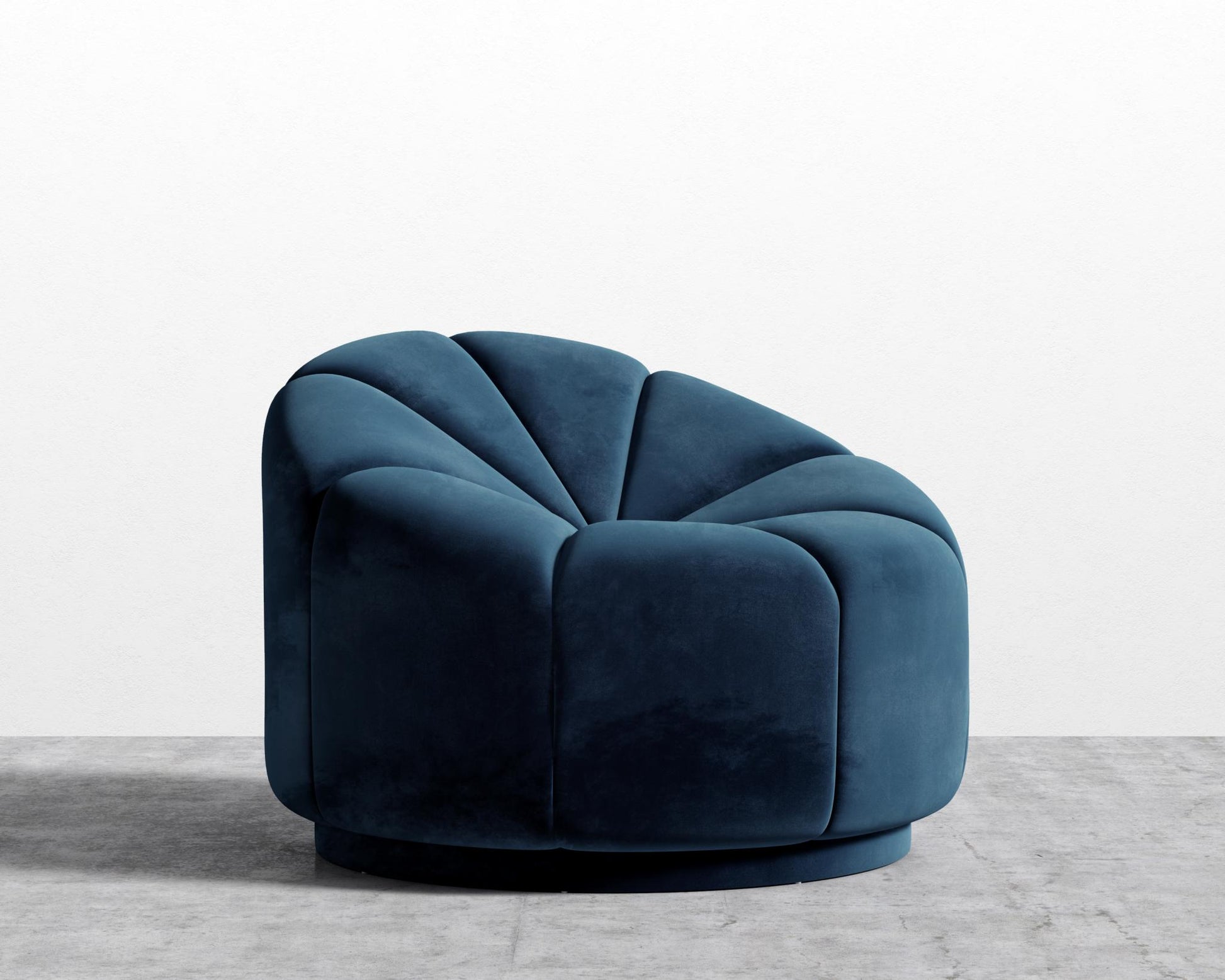 Vonn Lounge Chair - Plush Velvet - Cobalt