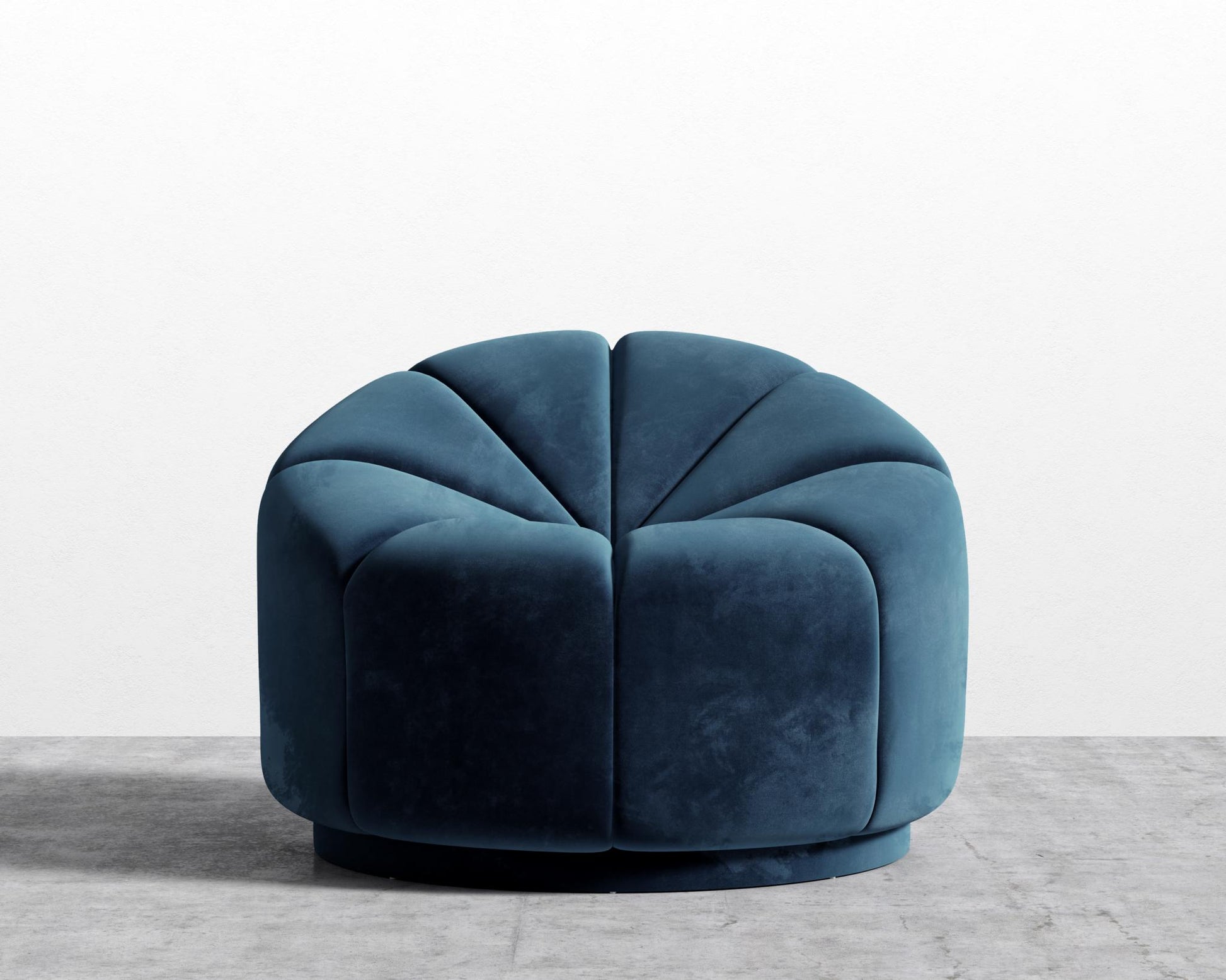 Vonn Lounge Chair - Plush Velvet - Cobalt