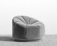 Vonn Lounge Chair - Plush Velvet - Glacier Grey