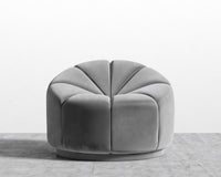 Vonn Lounge Chair - Plush Velvet - Glacier Grey