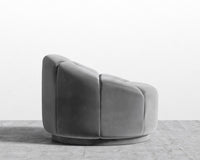Vonn Lounge Chair - Plush Velvet - Glacier Grey