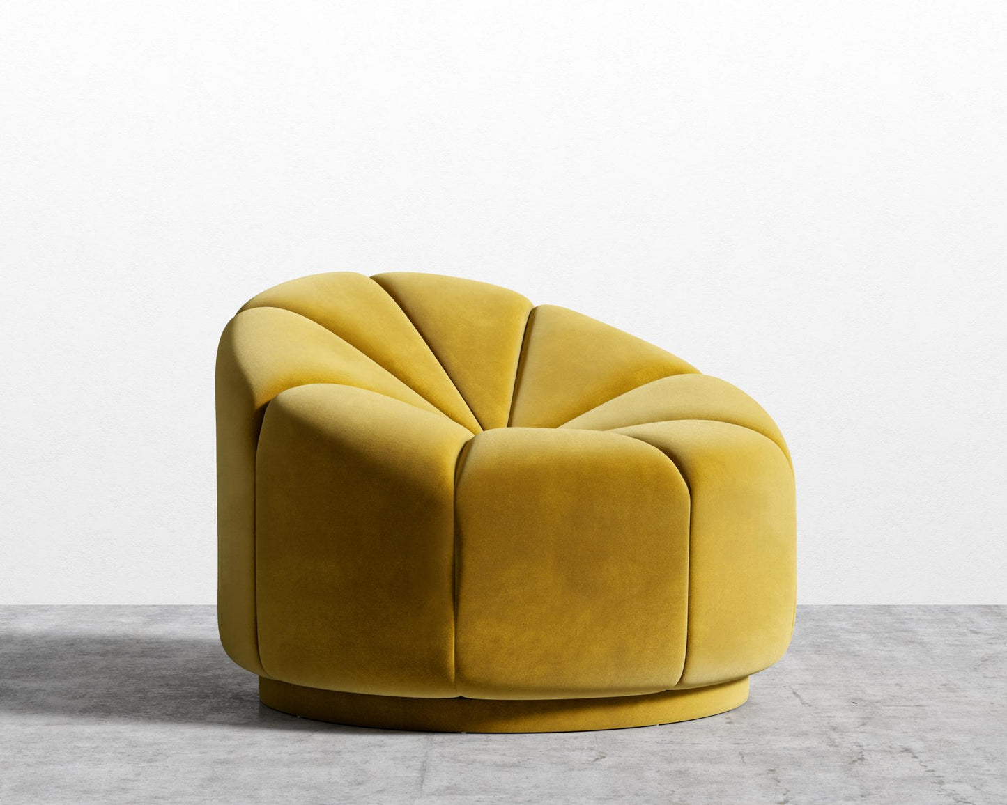 Vonn Lounge Chair - Plush Velvet - Golden Beryl