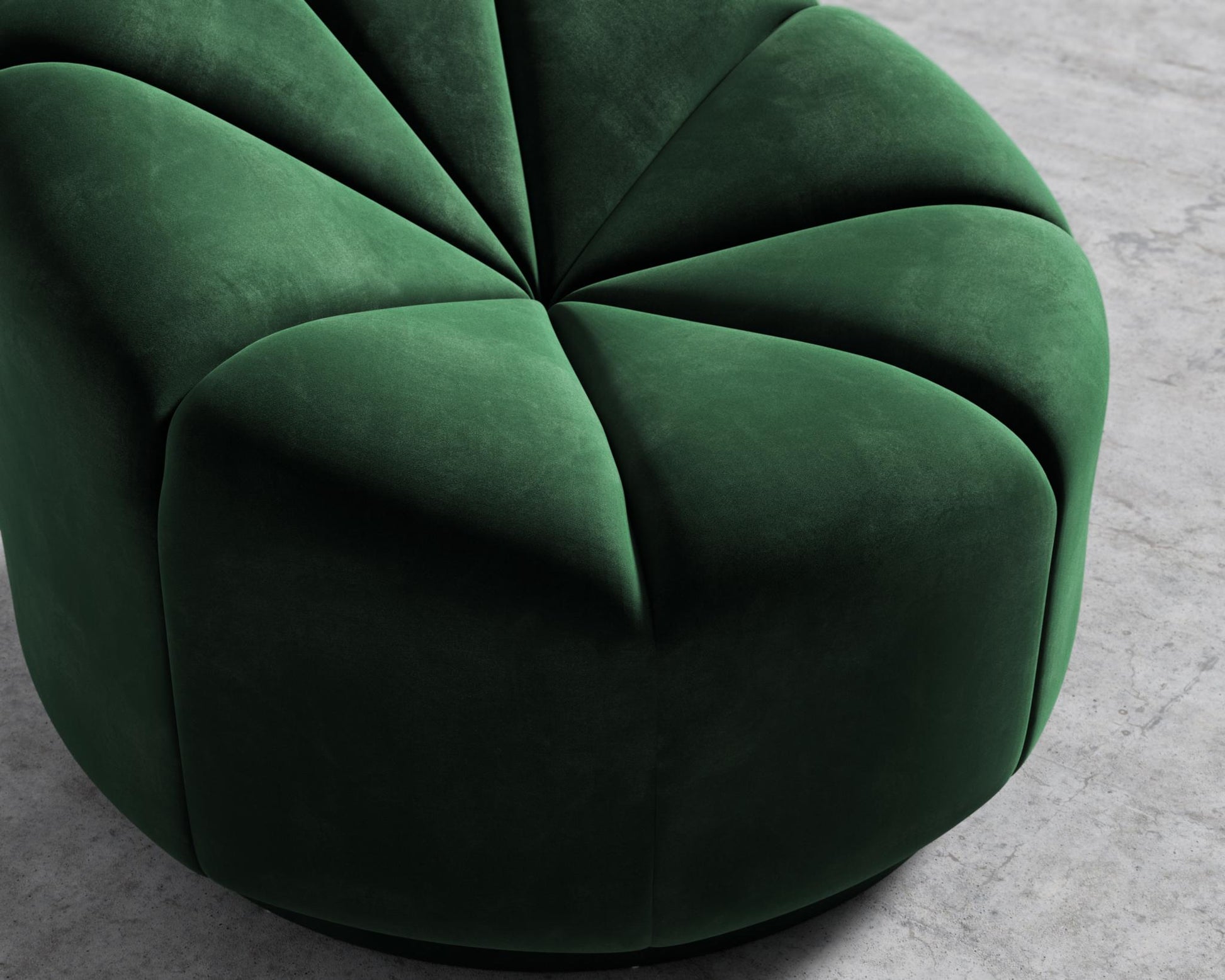 Vonn Lounge Chair - Plush Velvet - Moss