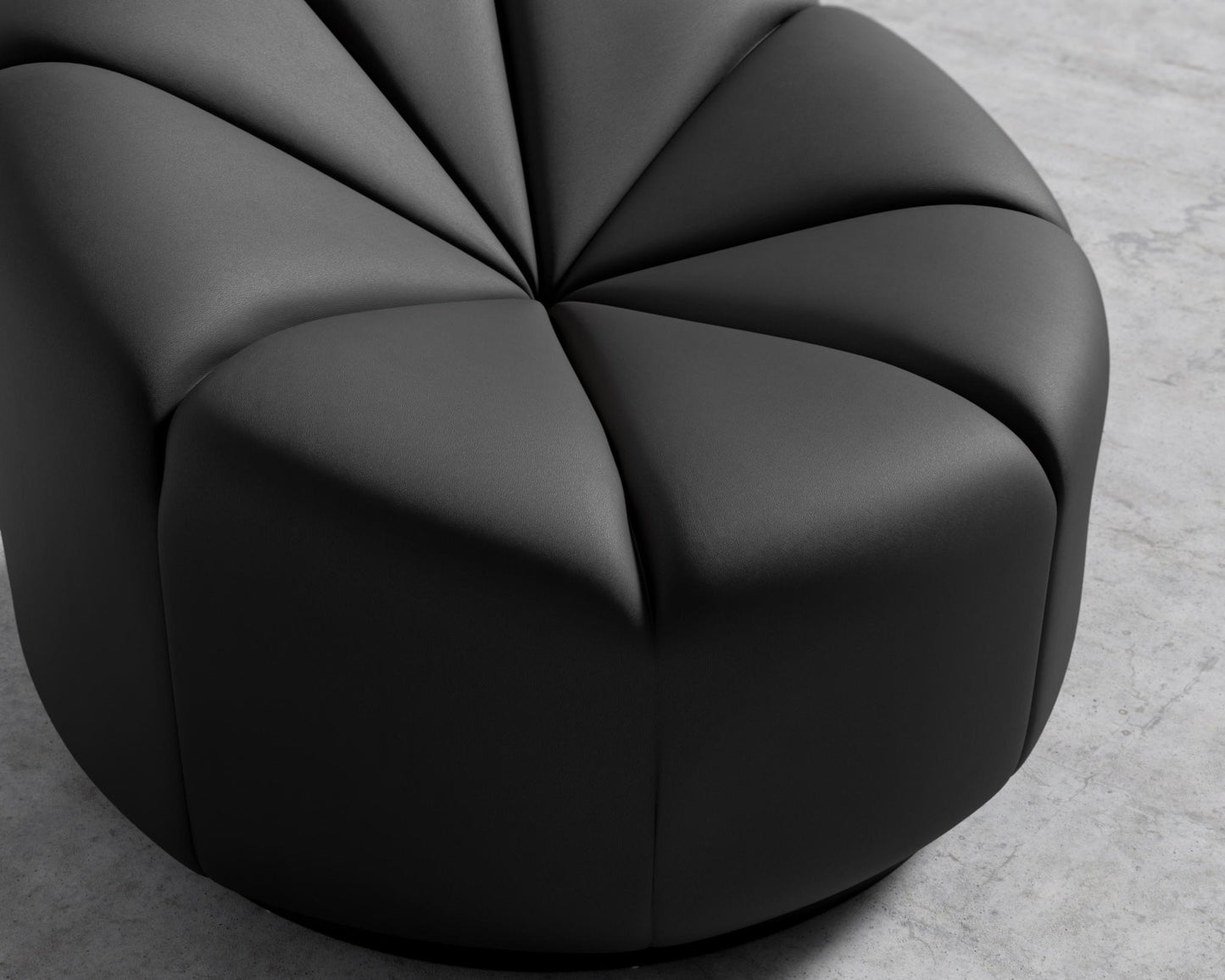 Vonn Lounge Chair - Microfiber - Trento Jetblack