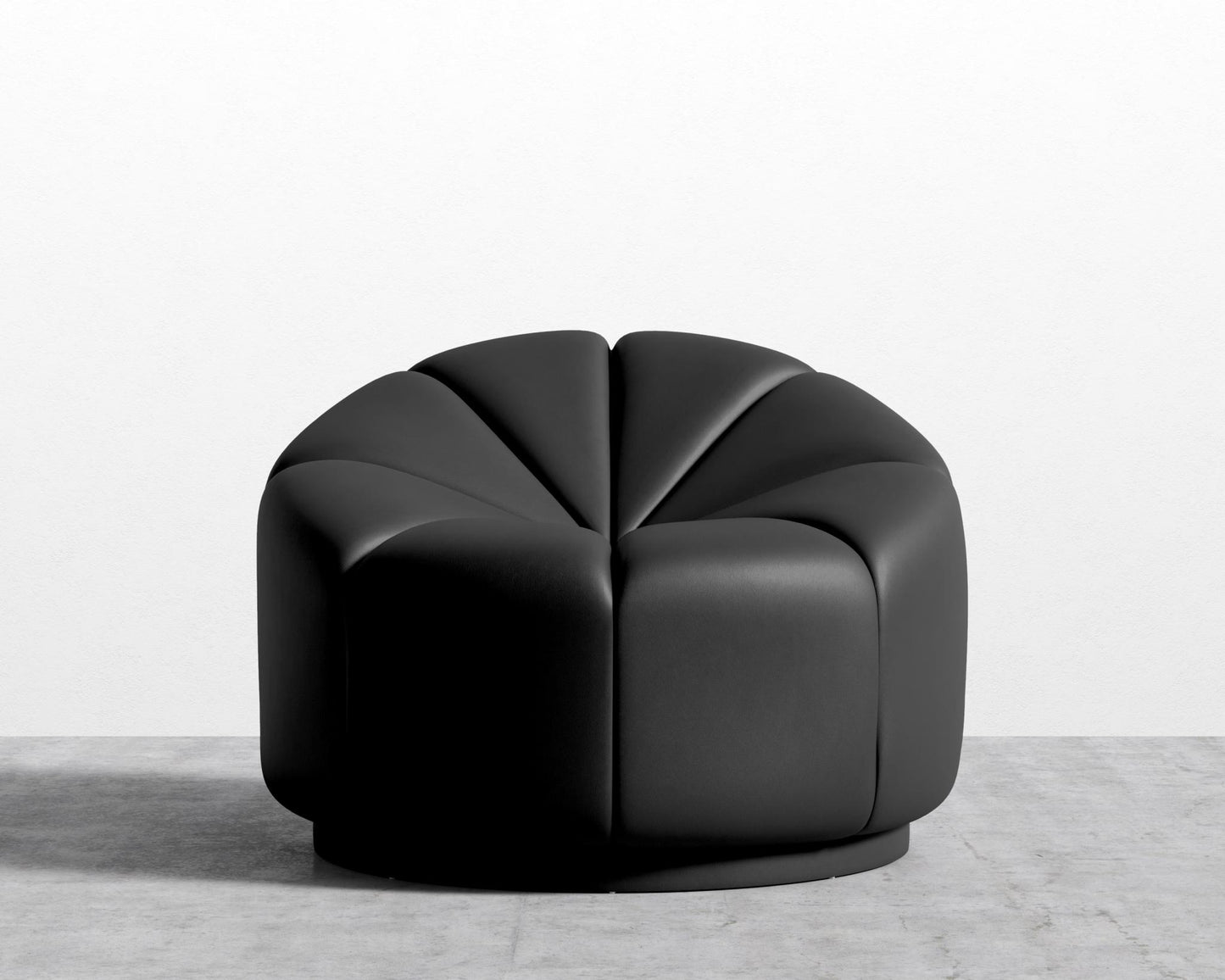 Vonn Lounge Chair - Microfiber - Trento Jetblack