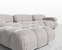 Belia Sectional Sofa - Venice Vegan Suede - Chiffon