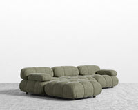 Belia Sectional Sofa - Venice Vegan Suede - Sage