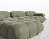 Belia Sectional Sofa - Venice Vegan Suede - Sage