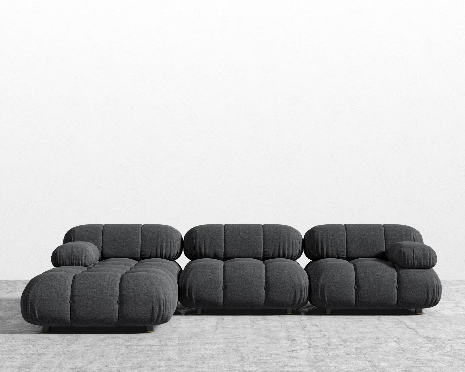 Belia Sectional Sofa - Modern Felt - Stockholm