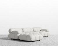 Belia Sectional Sofa - Trento Microfiber Leather - Trento Eggshell