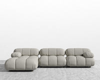 Belia Sectional Sofa - Trento Microfiber Leather - Trento Taupe